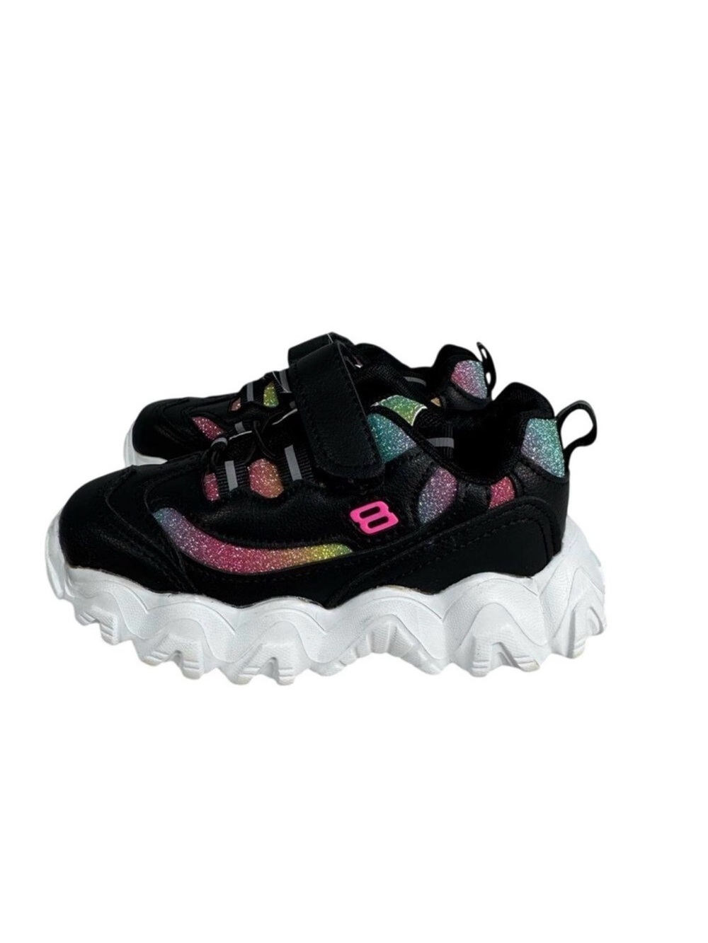 Toddler Girls Sneakers sz 11 Lug Sole Sparkly NEW # bag CC